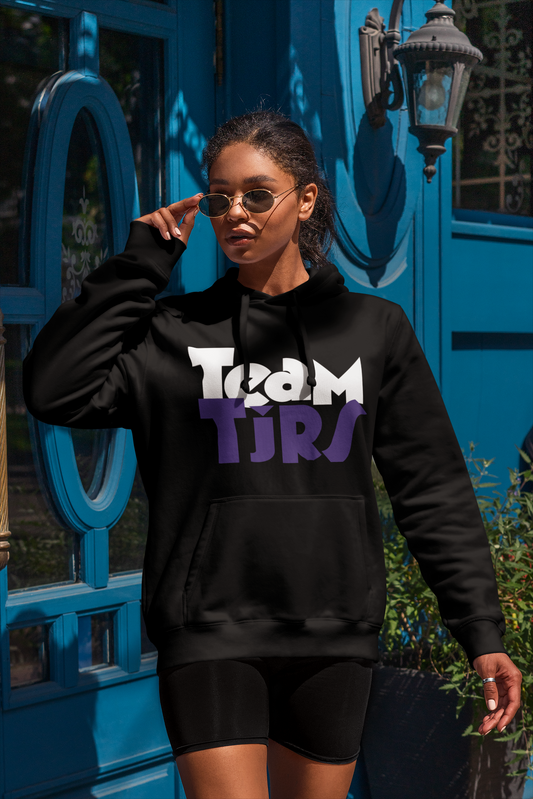 Team TJRS Unisex Softstyle Hoodie - Black & Proud Edition. Stylish Casual Wear, Perfect for Cozy Days.